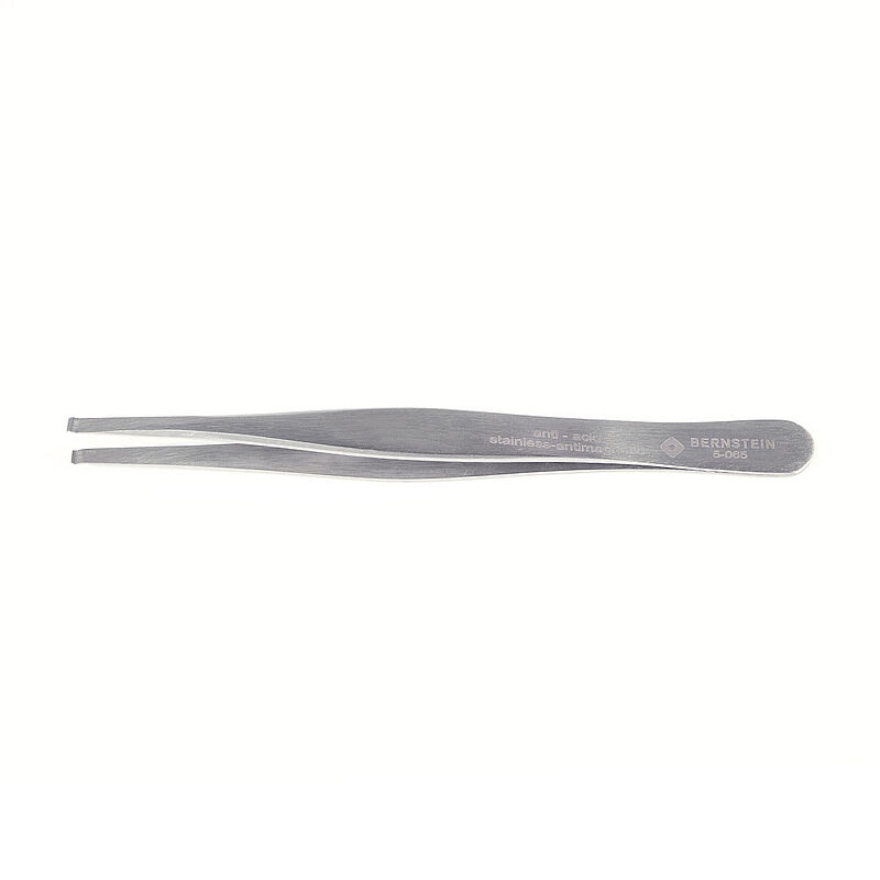 Bernstein 120mm Stainless Steel Straight ESD Safe Tweezer