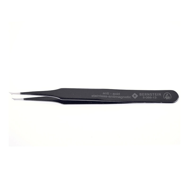 Bernstein 140mm Stainless Steel ESD Safe Tweezer