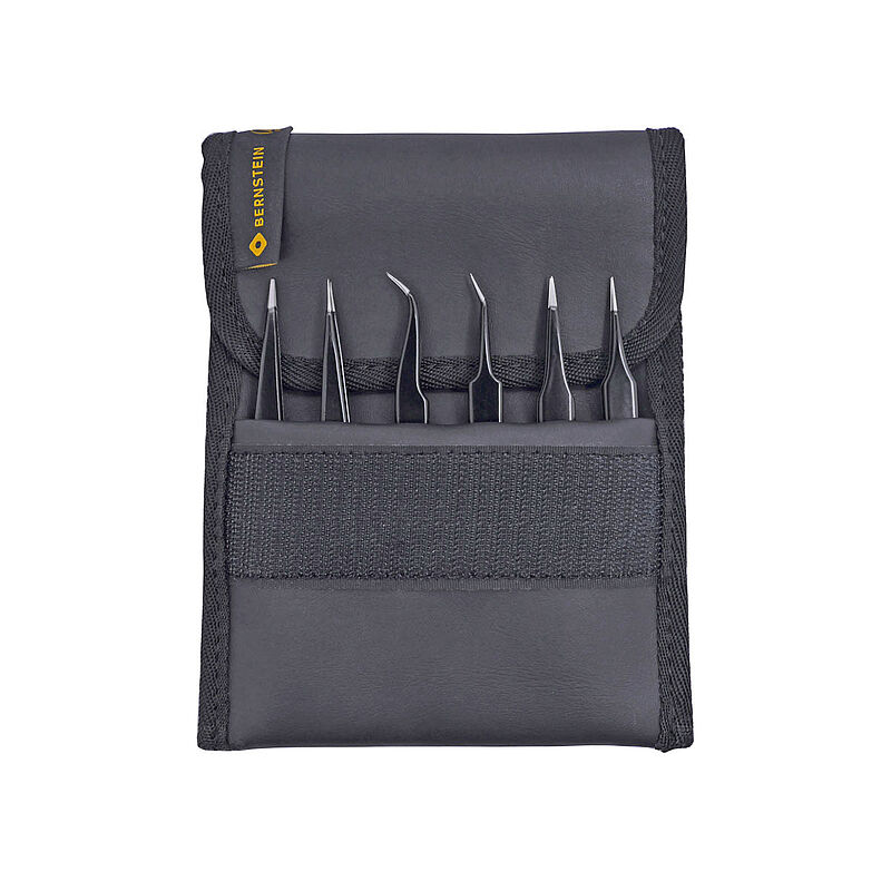 Bernstein 110mm Stainless Steel Pointed ESD Safe Tweezer