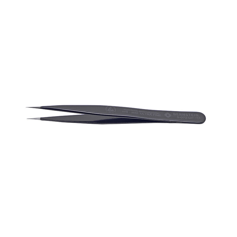 Bernstein 110mm Stainless Steel Pointed ESD Safe Tweezer