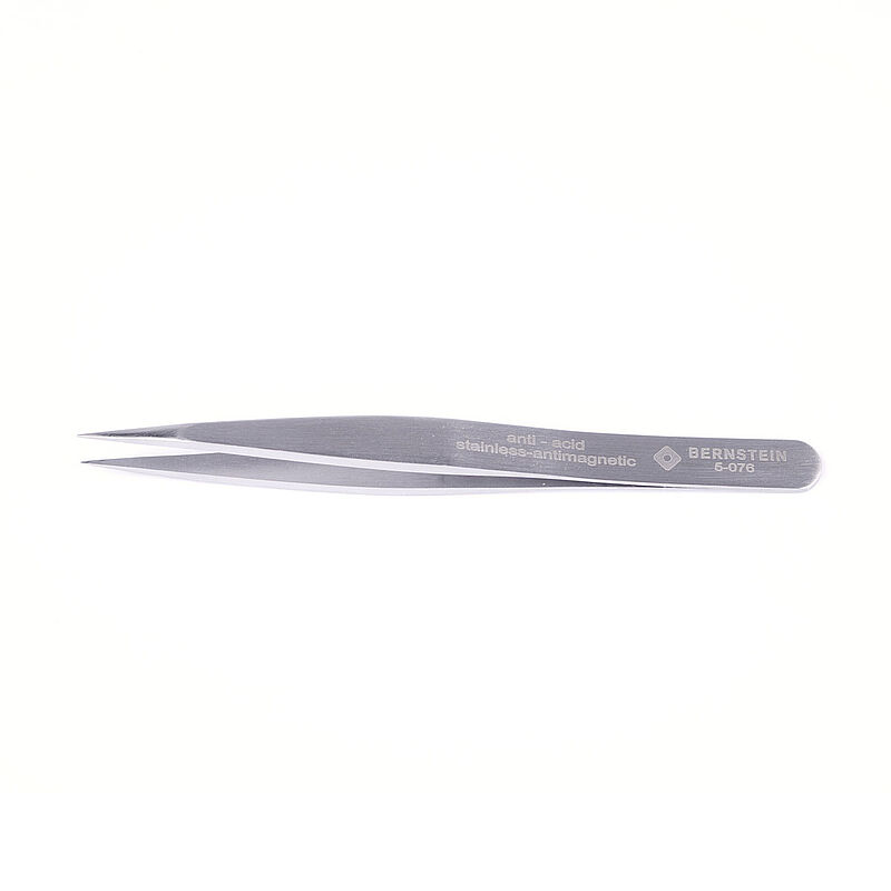 Bernstein 120mm Stainless Steel Pointed ESD Safe Tweezer