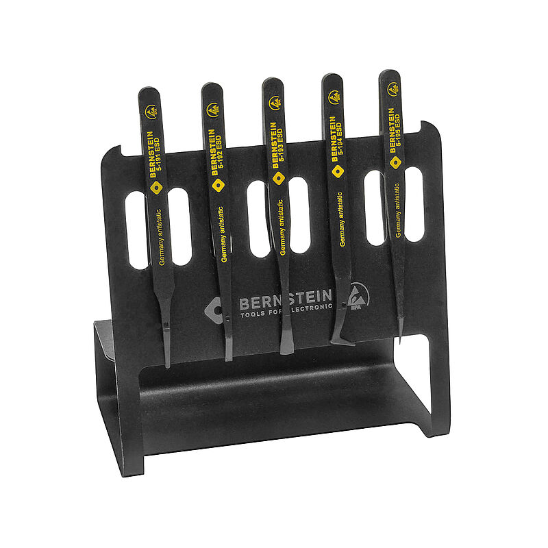 Bernstein 120mm Sheet Steel Fine ESD Safe Tweezer
