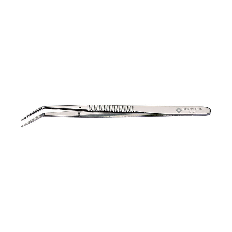 Bernstein 150mm Alloy Steel Angled Tweezer