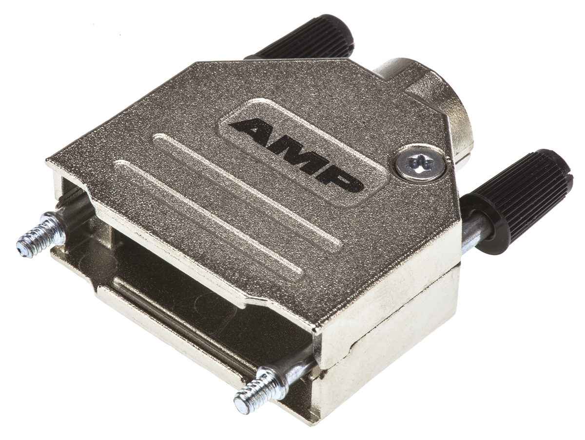 TE Connectivity ADK Series Zinc Straight D-Sub Backshell, 15 Way Strain Relief