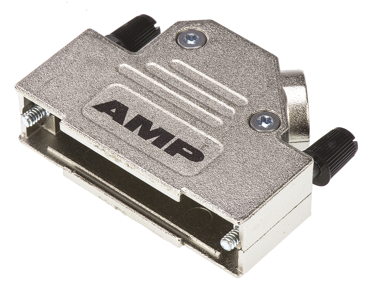 TE Connectivity ADK Series Zinc Angled D-Sub Backshell, 25 Way Strain Relief