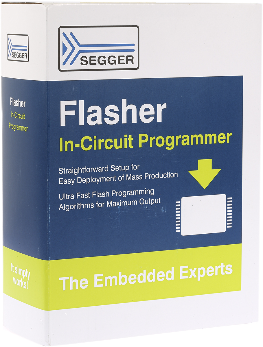 51602 SEGGER Flasher Portable PLUS Chip Programmer, Programmer for Flash Microcontrollers