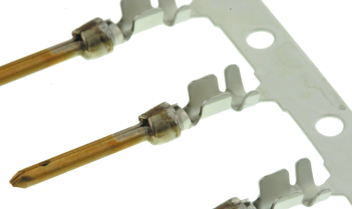 TE Connectivity, AMPLIMITE HD-20 Series, size 20 Male Crimp D-Sub Connector Contact, Gold over Nickel Pin 20 AWG