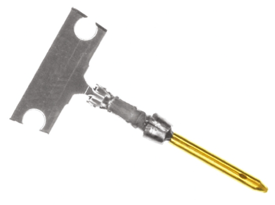 TE Connectivity, AMPLIMITE HD-20 Series, size 20 Male Crimp D-Sub Connector Contact, Gold over Nickel Pin 20 AWG