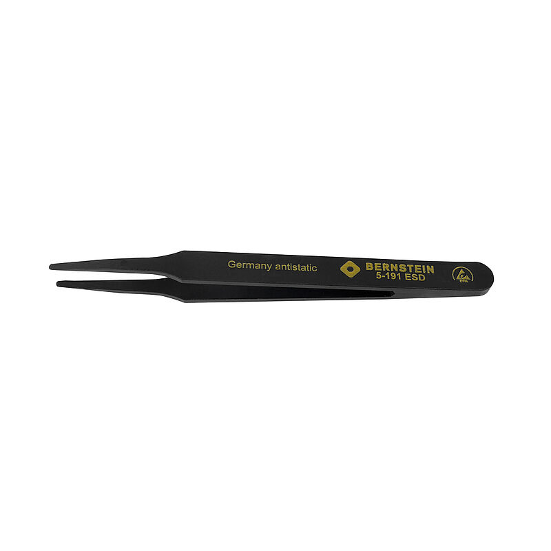 Bernstein 120mm Plastic Rounded ESD Safe Tweezer
