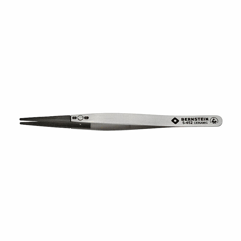 Bernstein 125mm Fibre Reinforced Plastic Rounded ESD Safe Tweezer