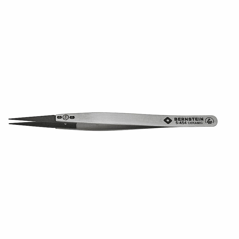 Bernstein 42mm Stainless Steel Very Fine ESD Safe Tweezer