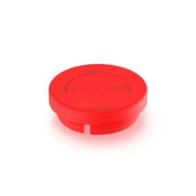 RAFI Red Circular Push Button Lens for Use with Push Buttons