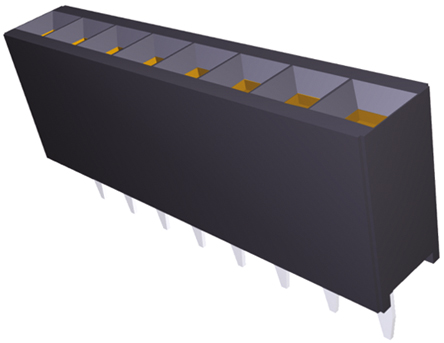 TE Connectivity AMPMODU MOD IV Series Straight Through Hole PCB Socket, 8-Contact, 1 Row, 2.54 mm Pitch Solder