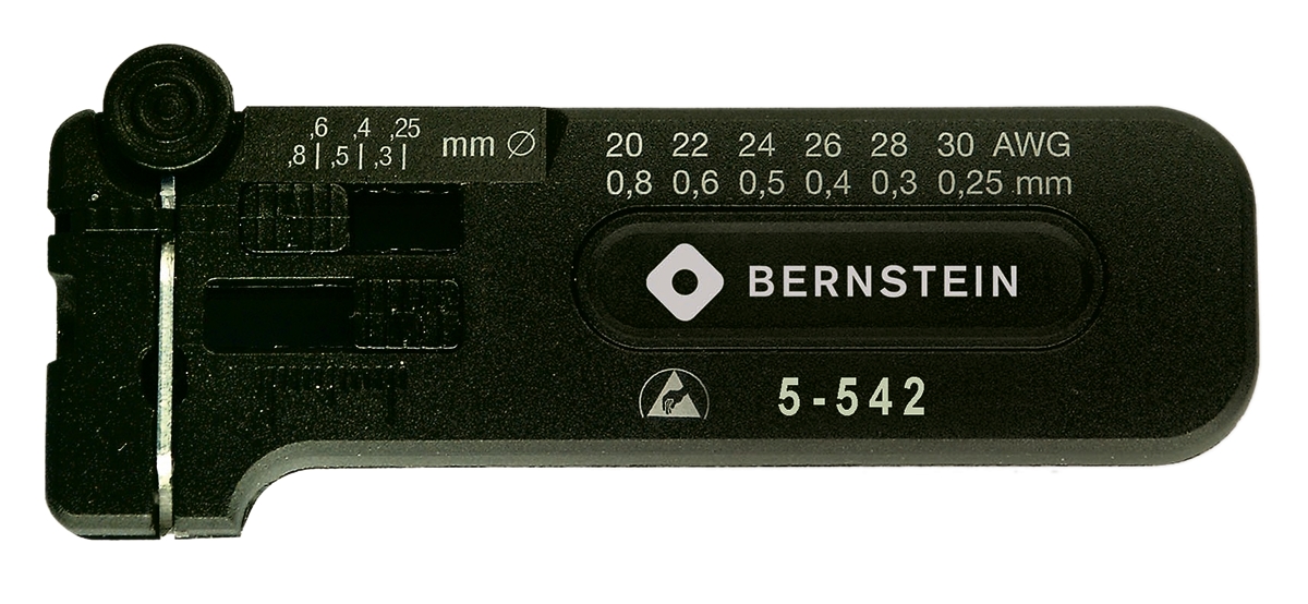 Bernstein ESD Series Wire Insulated Wire Stripper, 0.25 to 0.8 mm, 102 mm Overall