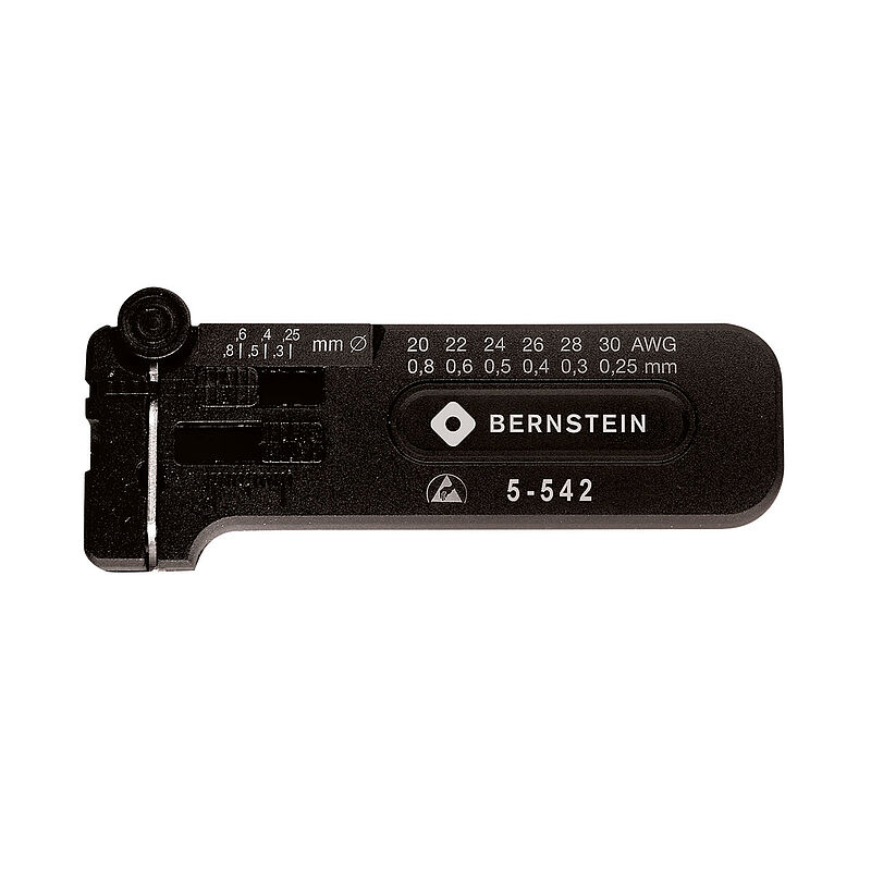 Bernstein 5 Series Dissipative Precision Stripper Precision Stripper, 0.25 to 0.8 mm, 102 mm Overall