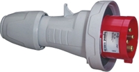 Legrand, P17 Tempra Pro IP66, IP67 Red Cable Mount 3P+N+PE Straight Industrial Power Connector, 16A, 415V