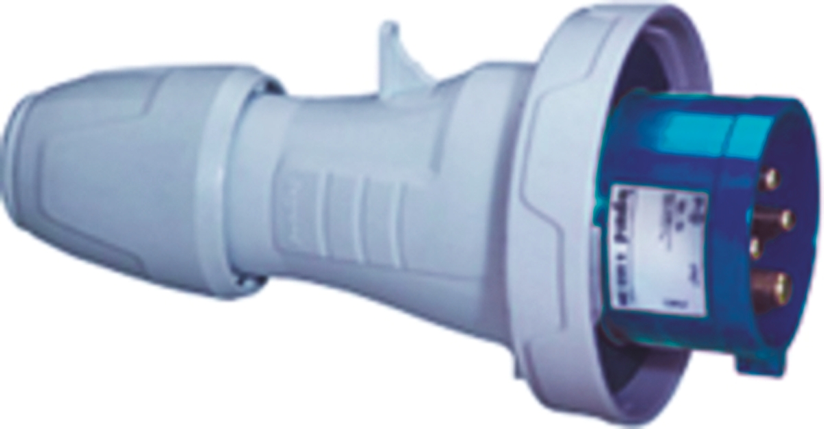 Legrand, P17 Tempra Pro IP66, IP67 Blue Cable Mount 2P+PE Straight Industrial Power Connector, 32A, 230V
