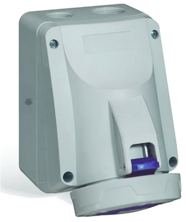 Legrand, P17 Tempra Pro IP66, IP67 Blue Industrial Power Connector, Wall Mount, Rated At 32A, 230V