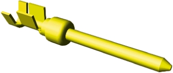TE Connectivity, AMPLIMITE HDP-20 Series, size 20 Male Crimp D-Sub Connector Contact, Gold Pin 20 AWG