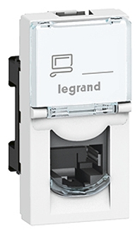 Legrand White, Green, Red, Orange, Silver Telephone Socket