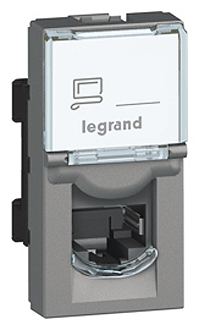 Legrand White, Green, Red, Silver, Orange Telephone Socket 4