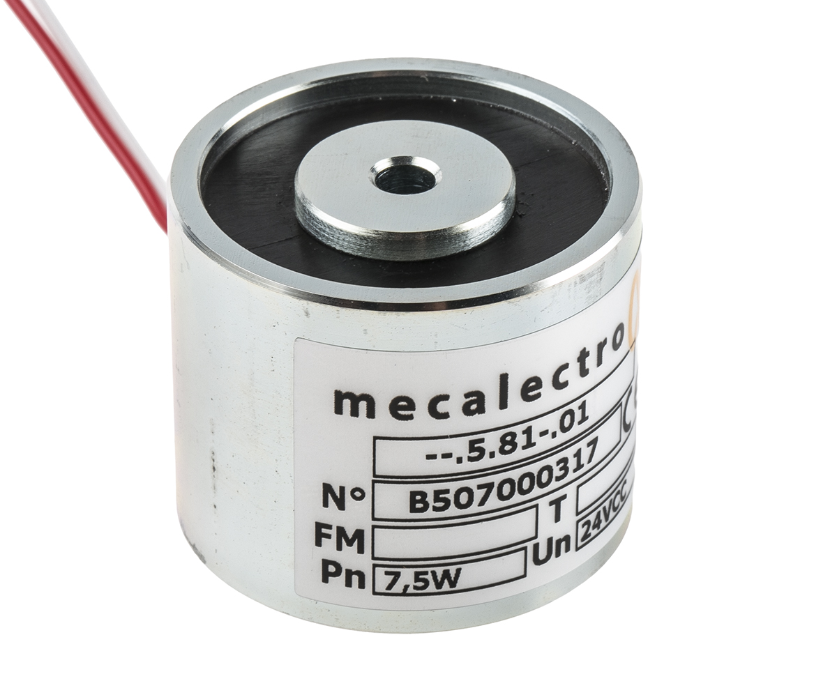 Mecalectro Holding Magnet, 440 N Holding Force 24 V dc
