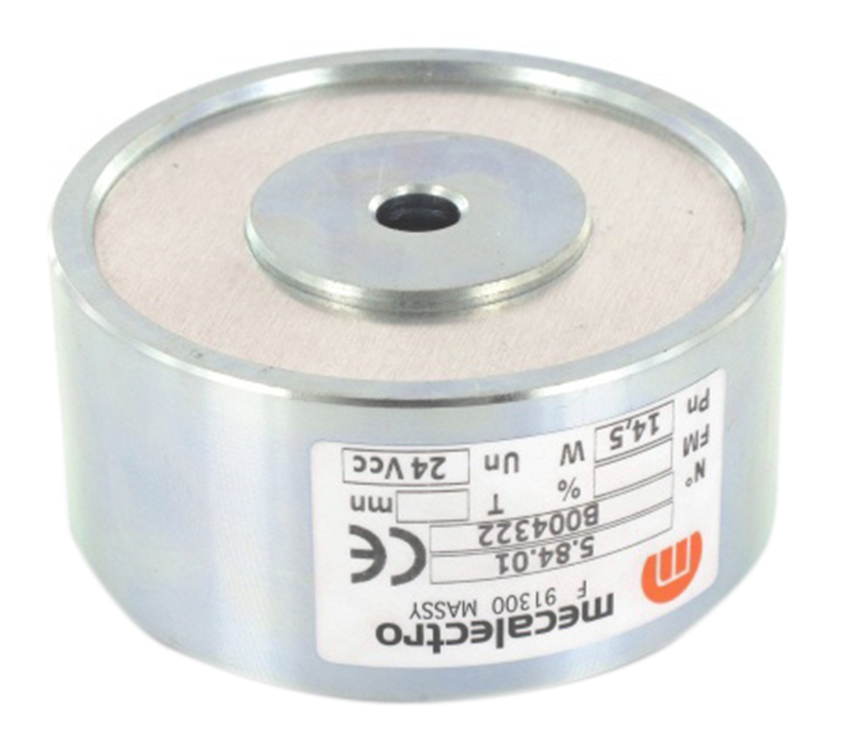 Mecalectro Holding Magnet, 2000 N Holding Force 24 V dc