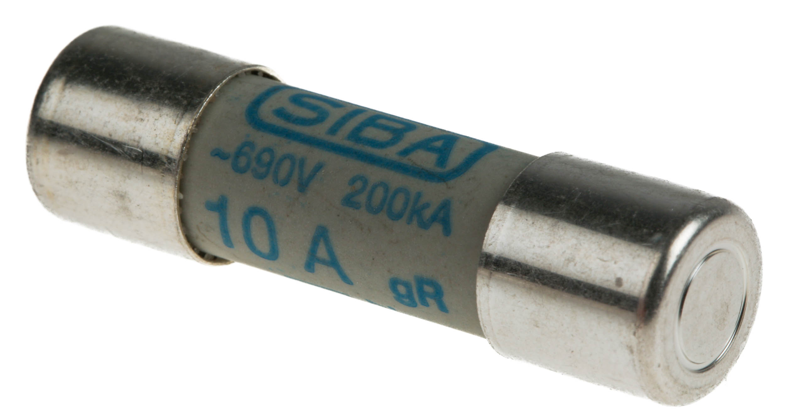 SIBA 10A Ceramic Cartridge Fuse, 10 x 38 mm