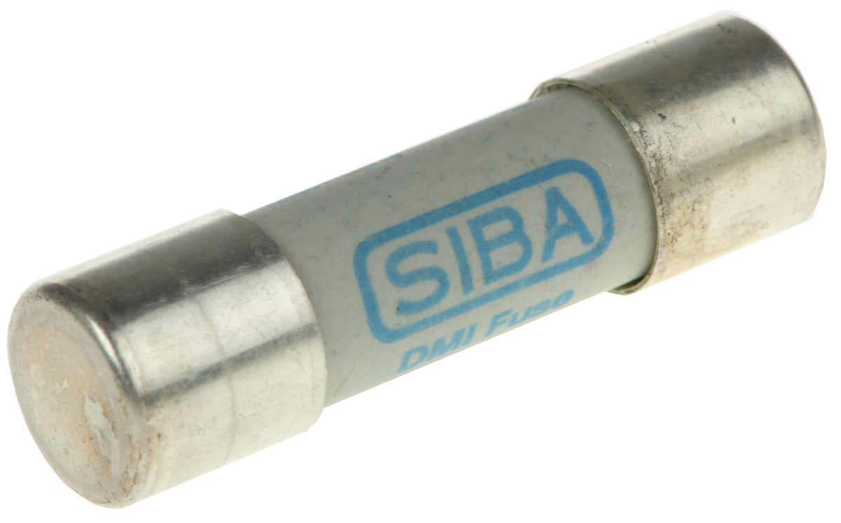SIBA 11A Ceramic Cartridge Fuse, 10 x 38 mm