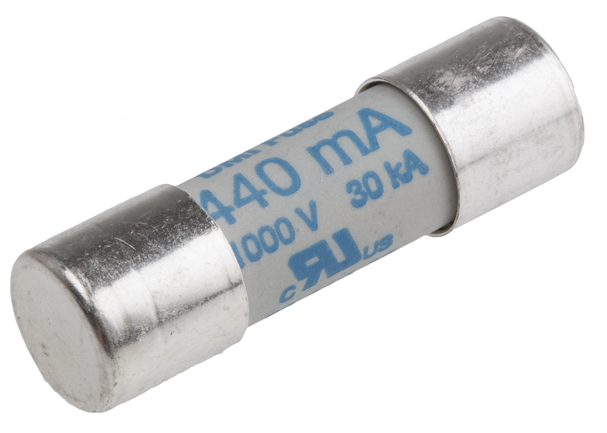 SIBA 440mA Ceramic Cartridge Fuse, 10 x 35 mm