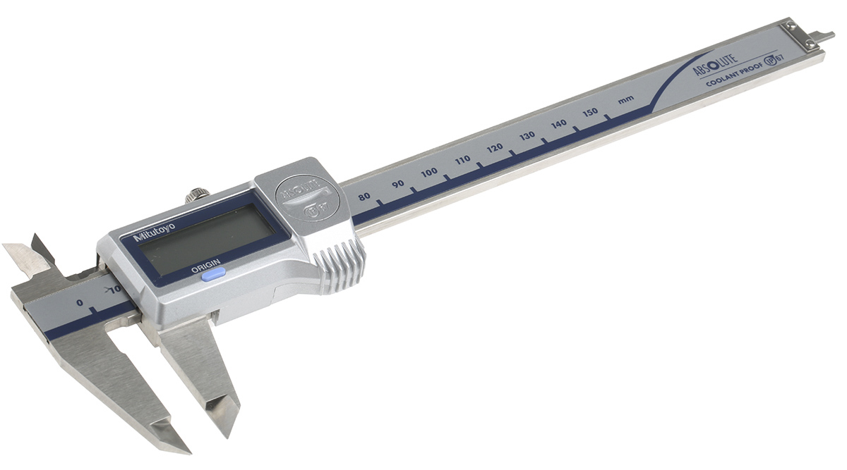 Mitutoyo Caliper 150 mm 0.01 mm Resolution Digital, Metric