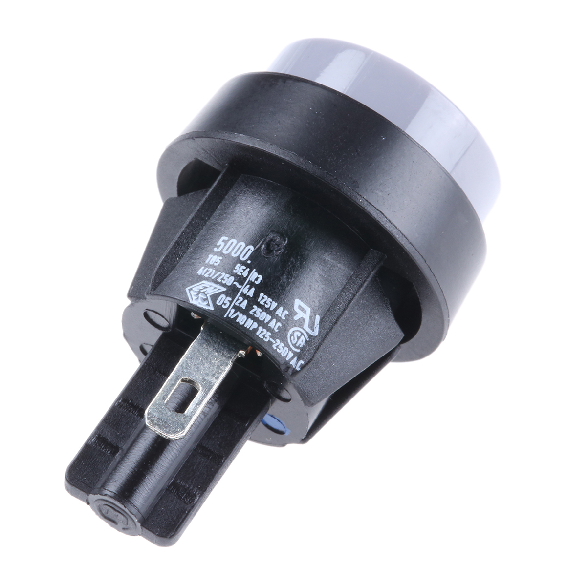 50000101 Marquardt 5000 Series Push Button Switch, Momentary, Panel, 16 mm Cutout, SPST, IP67 250 V ac