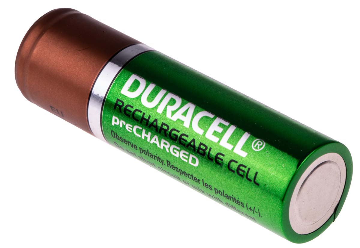 5000394039247 Duracell DC1500 Nickel Metal Hydride Rechargeable AA Battery, 1.3 Ah, 1.2 V