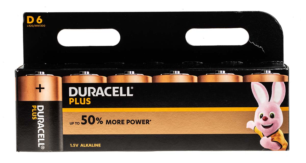 5000394142084 Duracell 1.5 V Alkaline D Battery