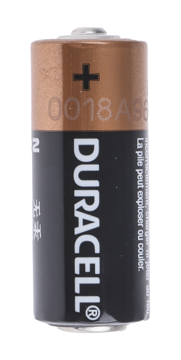 Duracell Alkaline 1.5 V LR1 Battery, 825 mAh, 12 mm x 30.2 mm