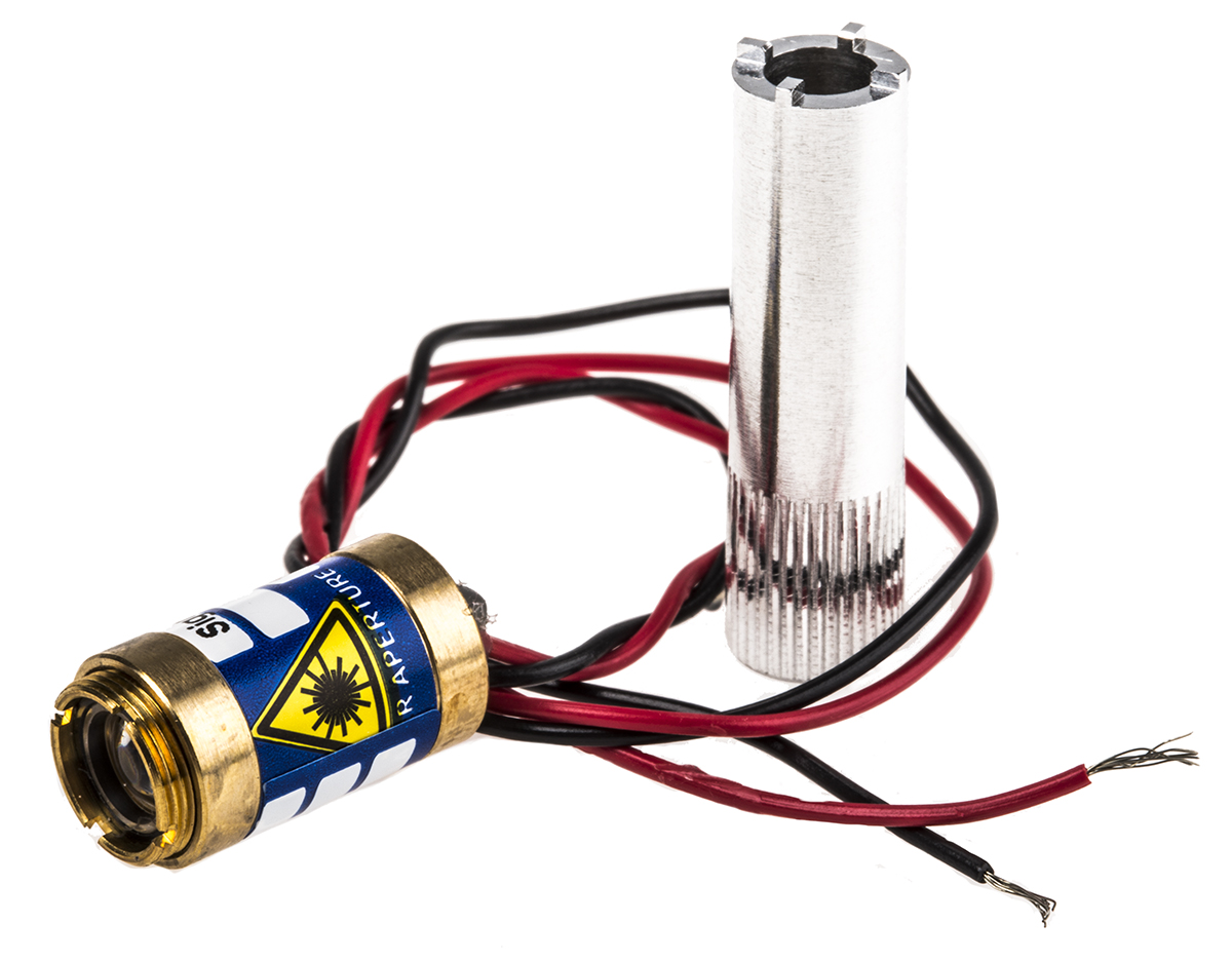 Global Laser 5001-20-000 Laser Module 3 mW Continuous Wave Ellipse pattern 5 V 3.5 V