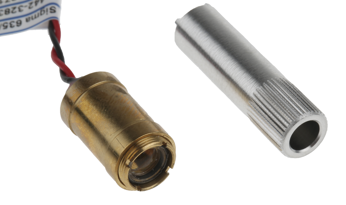 5001-21-000 Global Laser  Laser Module 635 nm 1 mW Continuous Wave Ellipse pattern 3 V 5.5 V