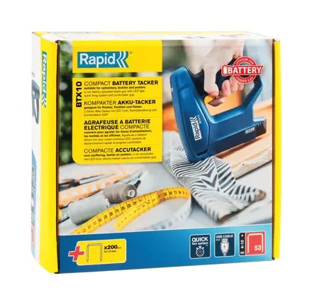 5001497 Rapid Agrafage BTX10 BTX10 Stapler, 53/4-10 mm Staple Size
