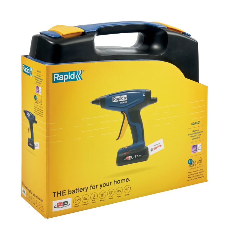 Rapid BGX500 Cordless Glue Gun, 193 mm