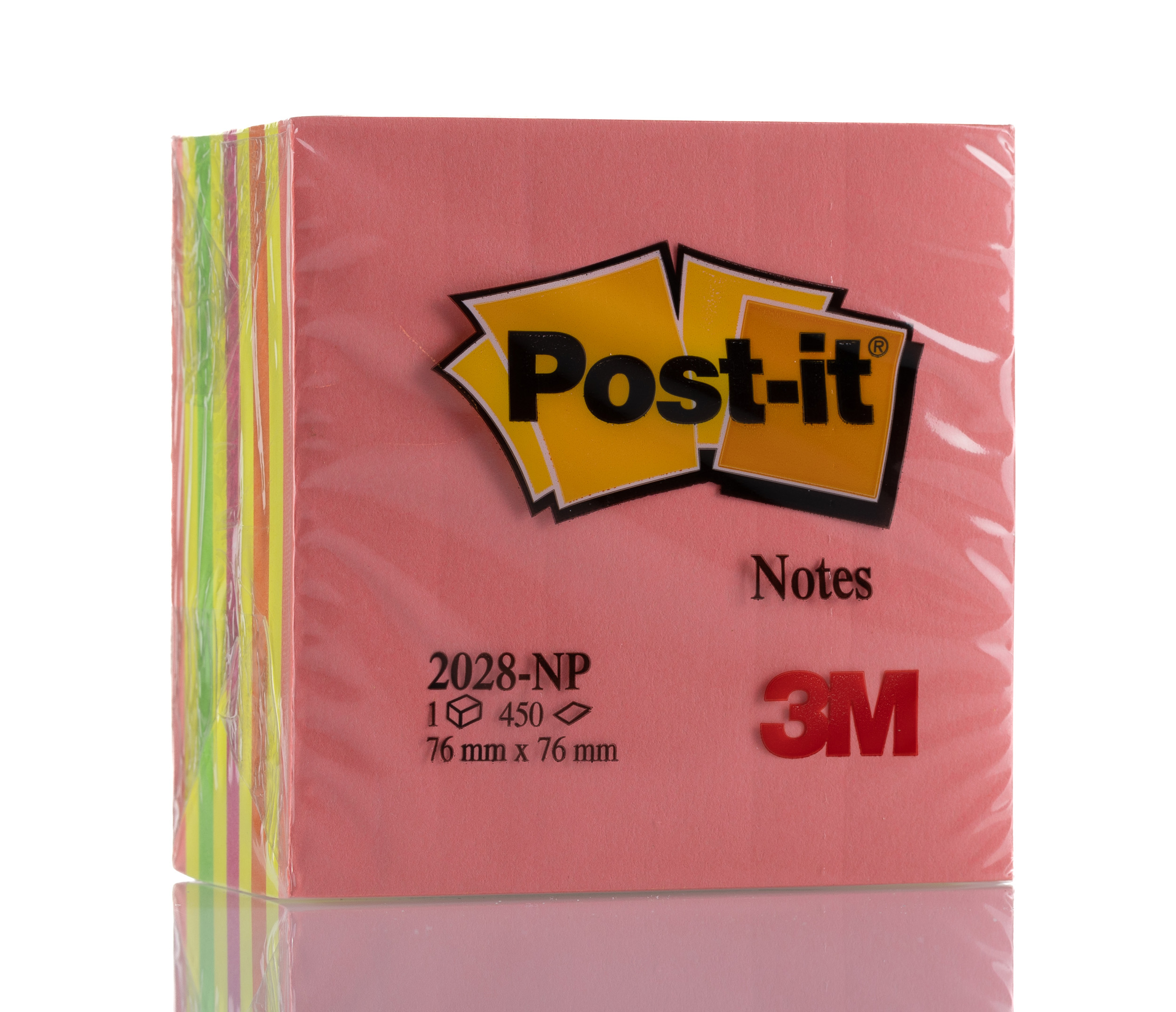 Post-It Pink Sticky Note, 76 mm x 76 mm