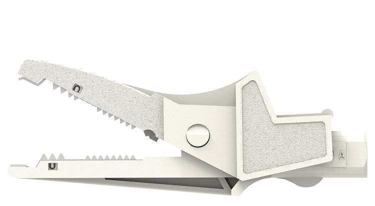 Electro PJP Alligator Clip, Nickel Plated Steel Contact, Brown
