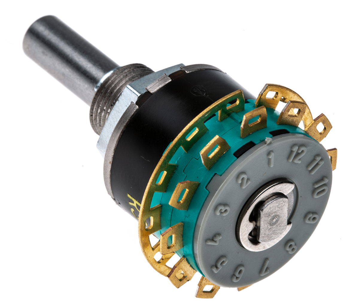 NSF GX non short DP6T Rotary Switch, 250mA, Solder