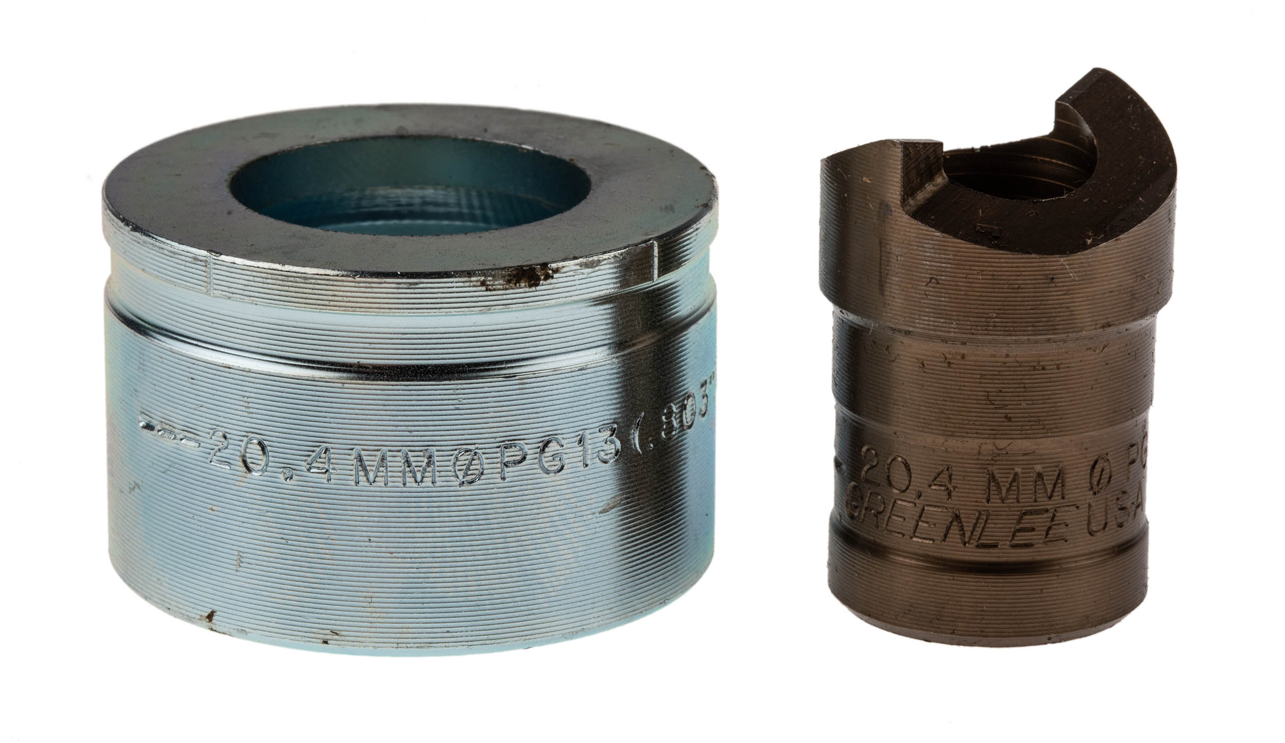 Greenlee , 1 Piece Punch & Die Set, 20.4 mm, kit contents: Greenlee Punch and Die Tool, Circular, Hydraulic Operation