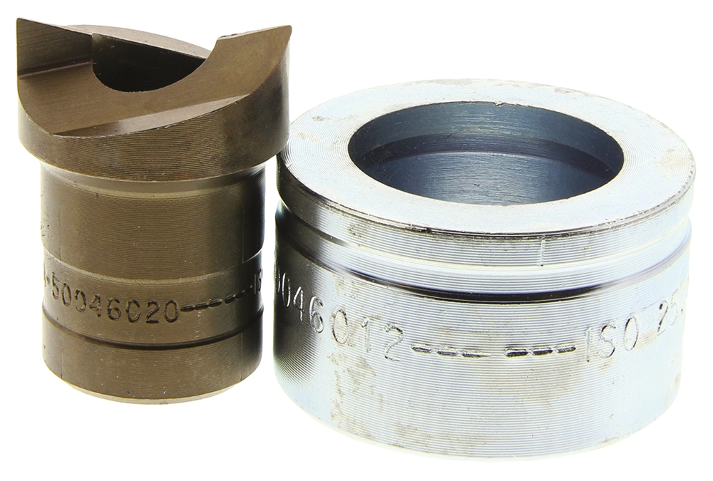 Greenlee , 1 Piece Punch & Die Set, 25.4 mm, kit contents: Greenlee Punch and Die Tool, Circular, Hydraulic Operation
