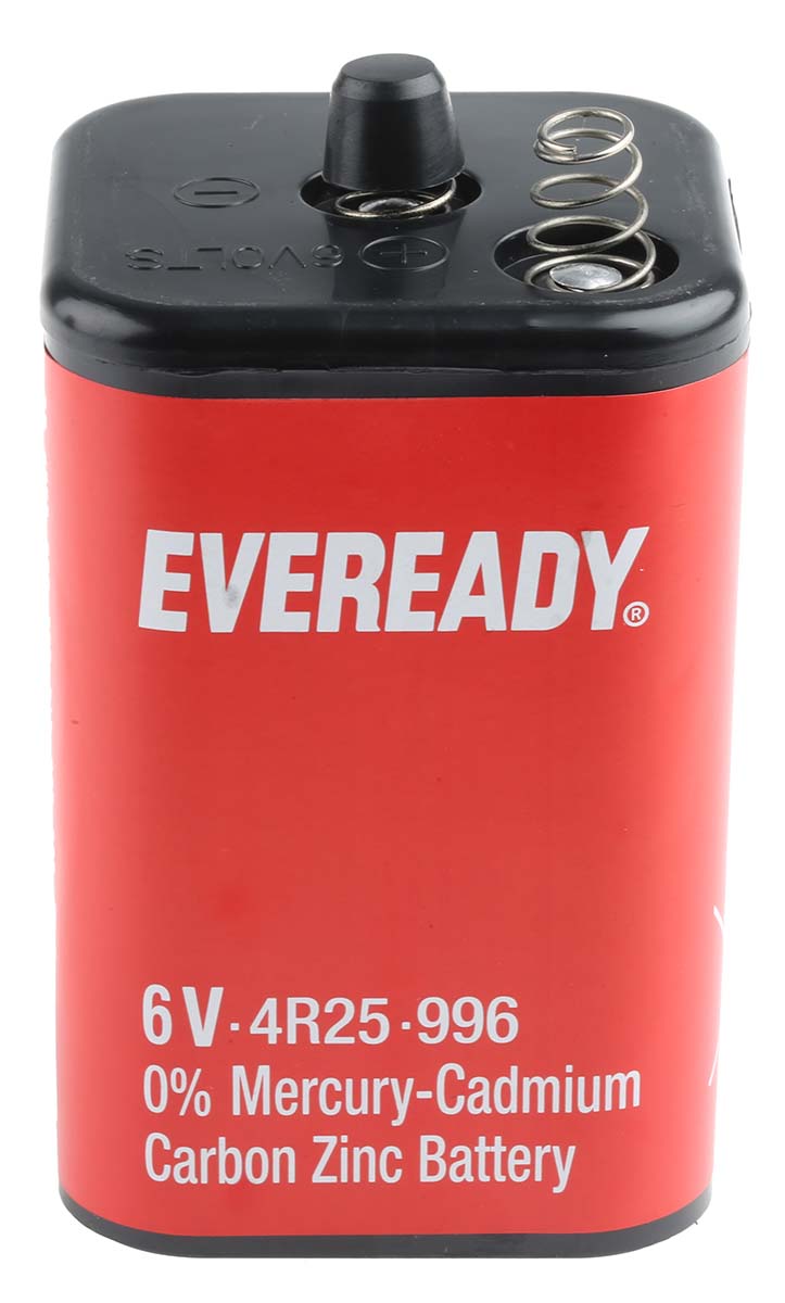 5010419043517 Eveready 6 V, 11 Ah Zinc Manganese Dioxide Lantern Battery