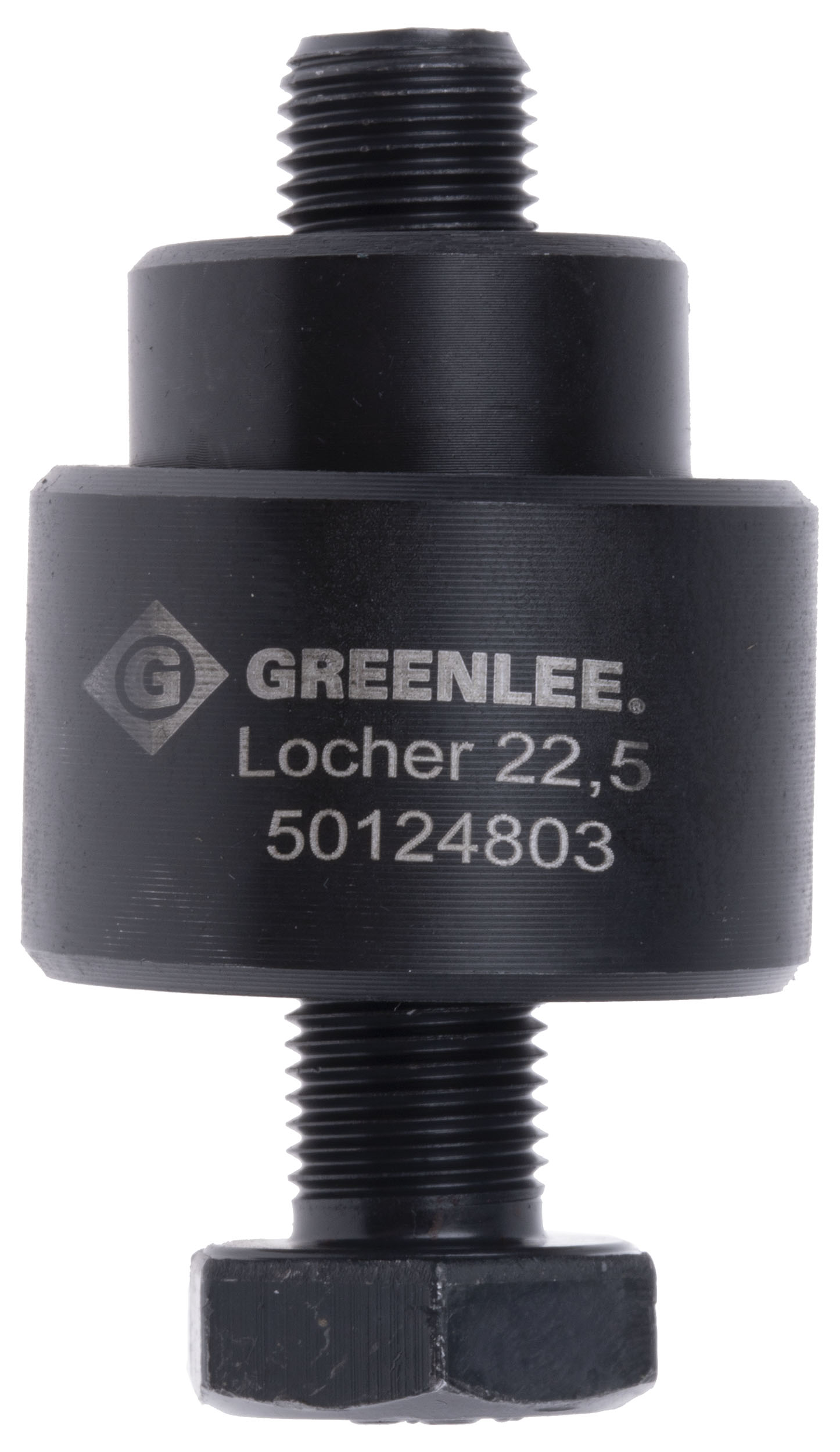 Greenlee Punch & Die Set, 22.5 mm, Circular, Hydraulic Operation