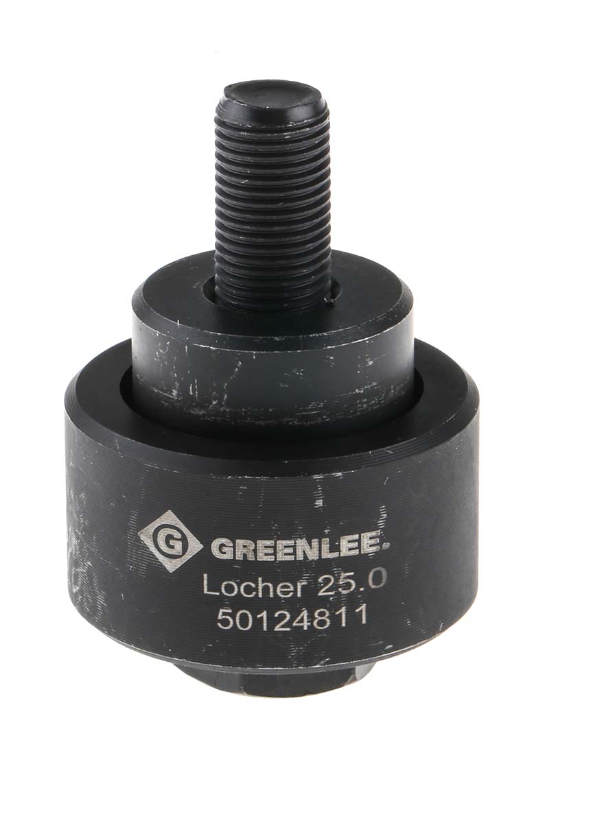 Greenlee , 1 Piece Punch & Die Set, 25 mm, kit contents: Greenlee Punch and Die Tool, Circular, Hydraulic Operation