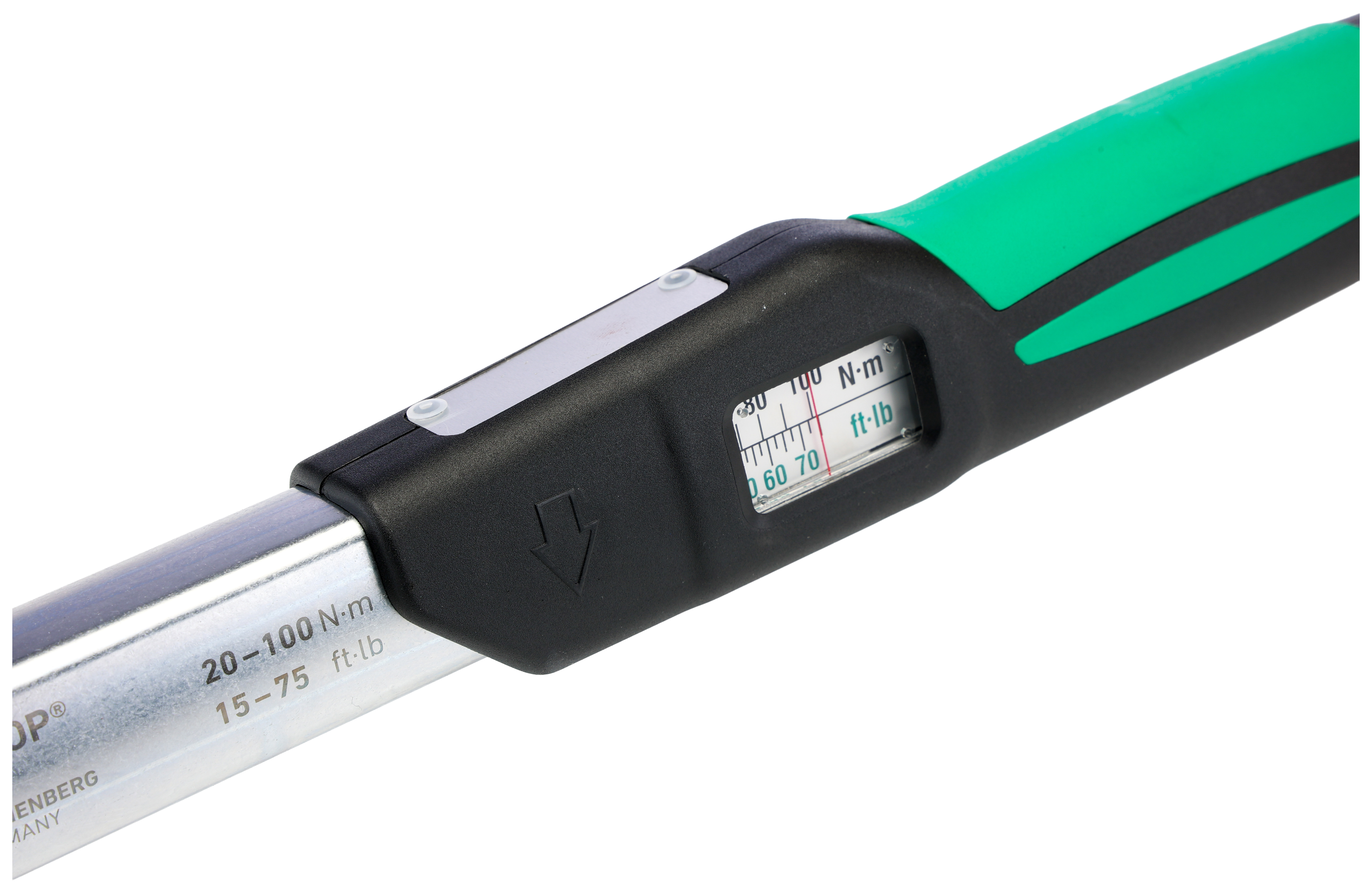 50181010 STAHLWILLE 730N Click Torque Wrench, 20 To 100 Nm, 28 mm Drive, Hex Drive, 386mm Overall
