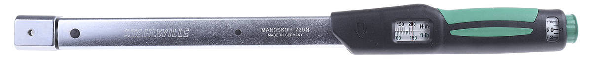 STAHLWILLE 730N Click Torque Wrench, 40 To 200 Nm, 20 mm Drive, Square Drive, 467mm Overall