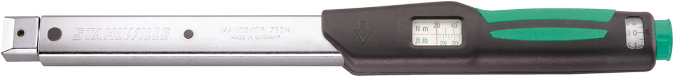 50181020 STAHLWILLE 730N Click Torque Wrench, 40 To 200 Nm, 20 mm Drive, Square Drive, 467mm Overall